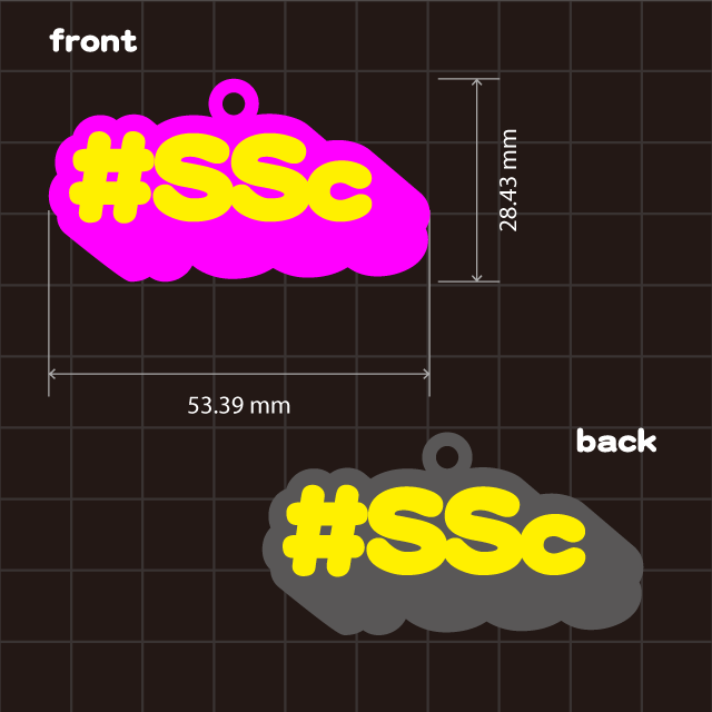 全身性強皮症(#SSc)キーホルダー