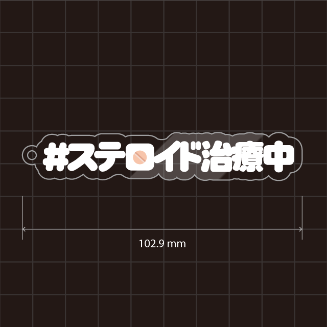 #ステロイド治療中 キーホルダー
