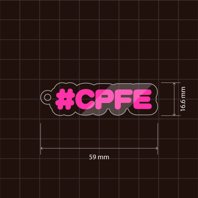 CPFE（気腫合併肺線維症）キーホルダー