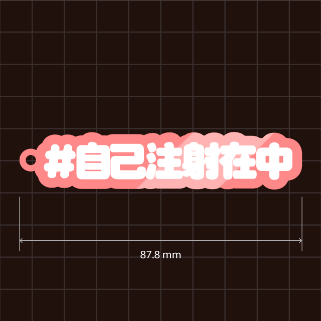 #自己注射在中・#自己注射キーホルダー