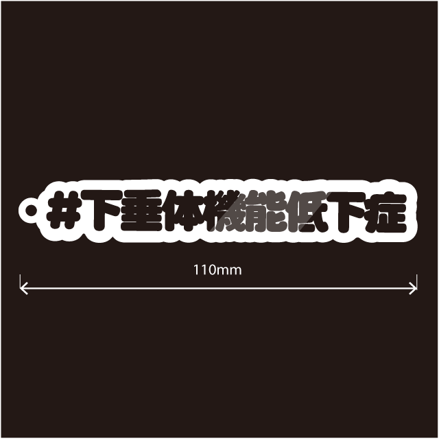 下垂体機能低下症・汎下垂体機能低下症キーホルダー