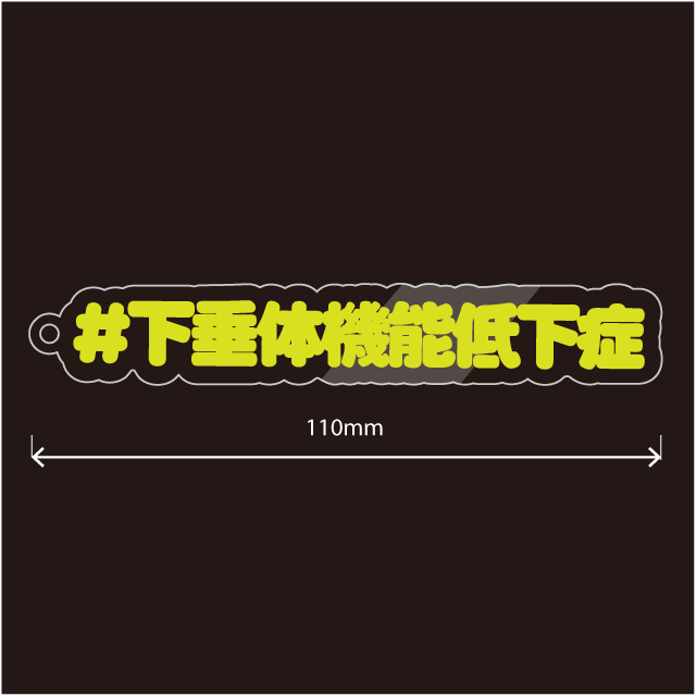 下垂体機能低下症・汎下垂体機能低下症キーホルダー