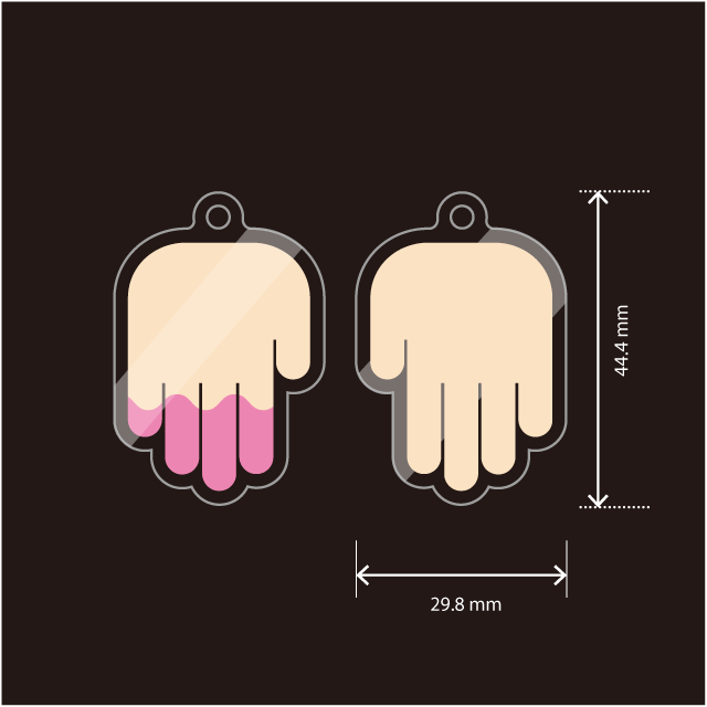 002Raynaud's Handレイノーハンドキーホルダー