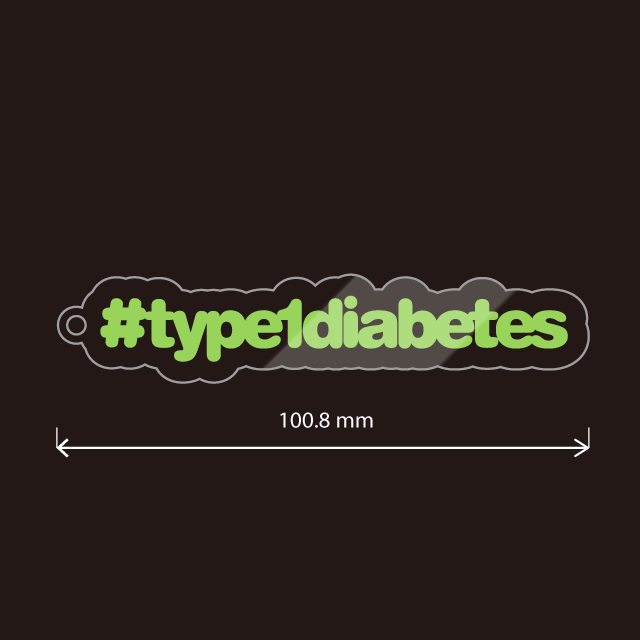 Type1Diabetes ・T１D・１型糖尿病キーホルダー