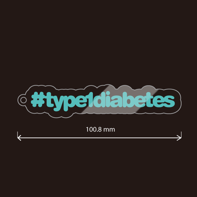 Type1Diabetes ・T１D・１型糖尿病キーホルダー